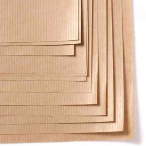 Giấy lót đục lỗ Kraft bóng có gân màu nâu BM1